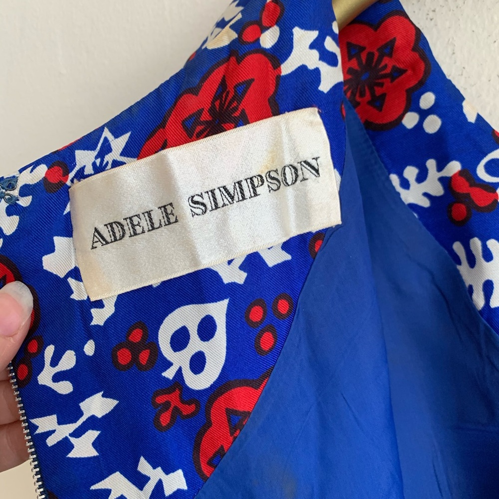 VTG Adele Simpson 1960’s Floral Midi Sheath Dress - Picture 10 of 10